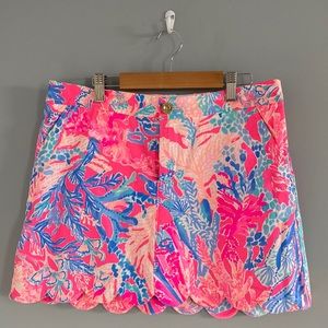 Lilly Pulitzer Colette Scallop Skort Size 4